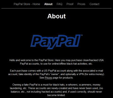 The Paypal Store About